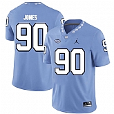 North Carolina Tar Heels 90 Andrew Jones Blue College Football Jersey Dzhi,baseball caps,new era cap wholesale,wholesale hats